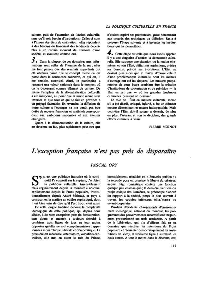 L’exception française n’est pas près de disparaître
 – page 1