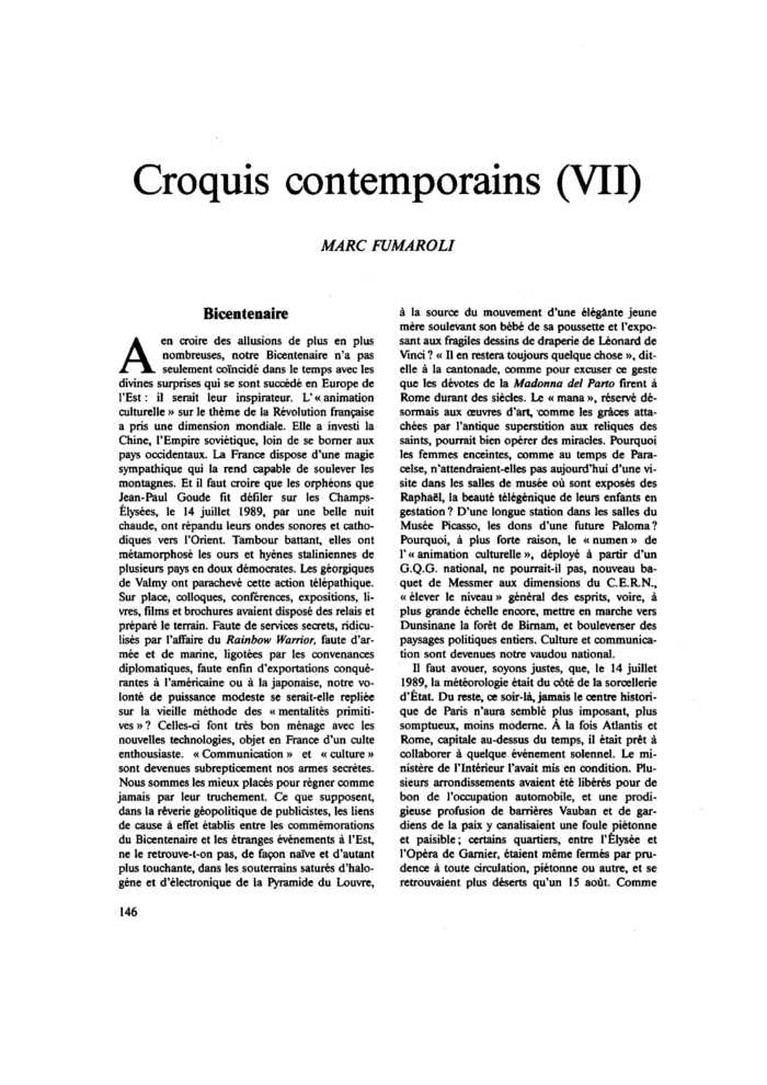 Croquis contemporains (VII)
 – page 1