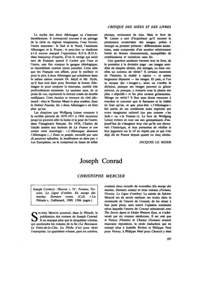 Joseph Conrad
 – page 1