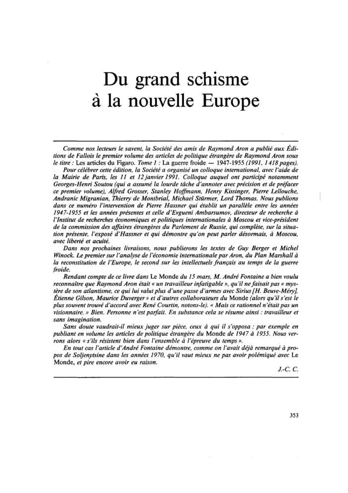 L’Histoire va dans le sens de la liberté
 – page 1