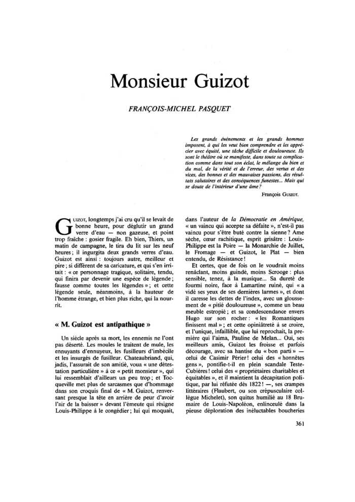 Monsieur Guizot
 – page 1