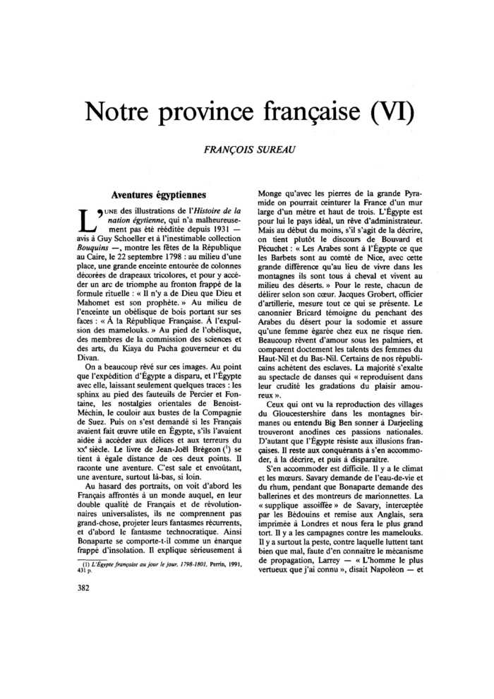 Notre province française (VI)
 – page 1