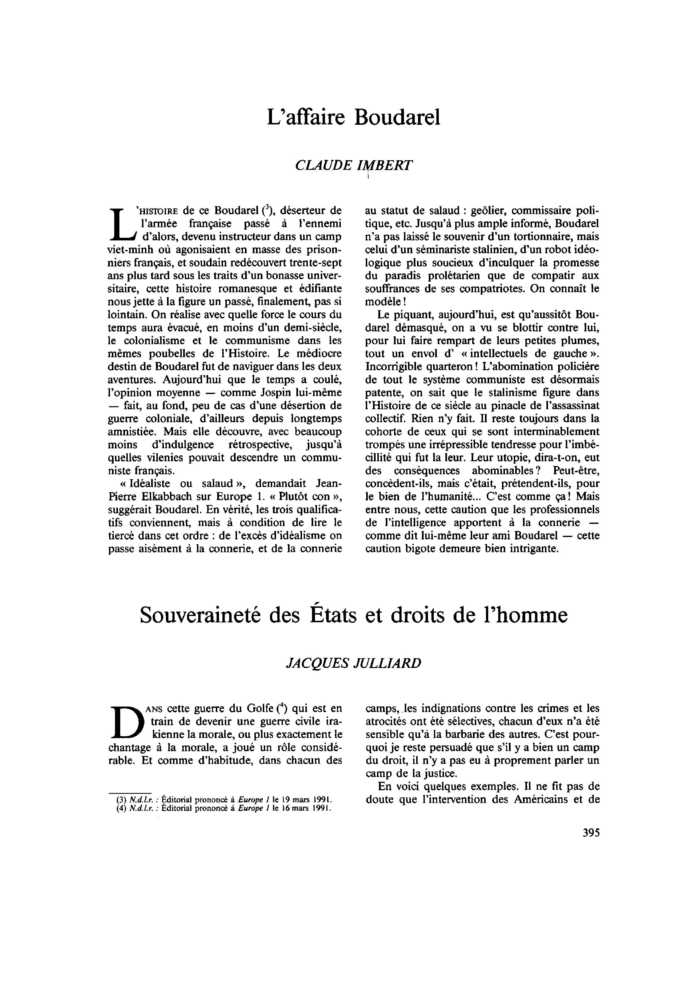 Souveraineté des États <br />et droits de l’homme
 – page 1