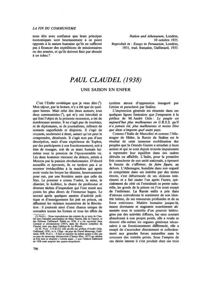 UNE SAISON EN ENFER
 – page 1