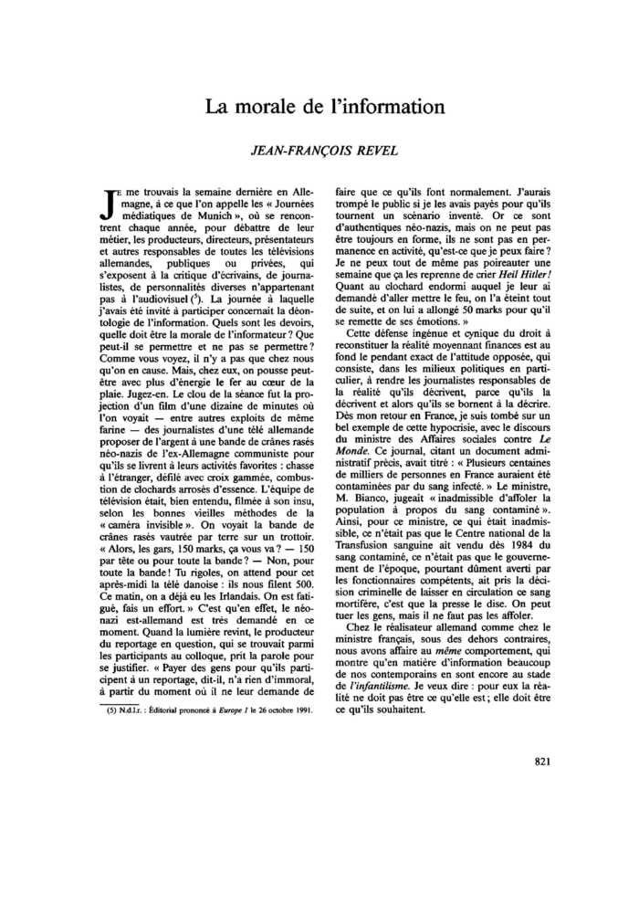 La morale de l’information
 – page 1