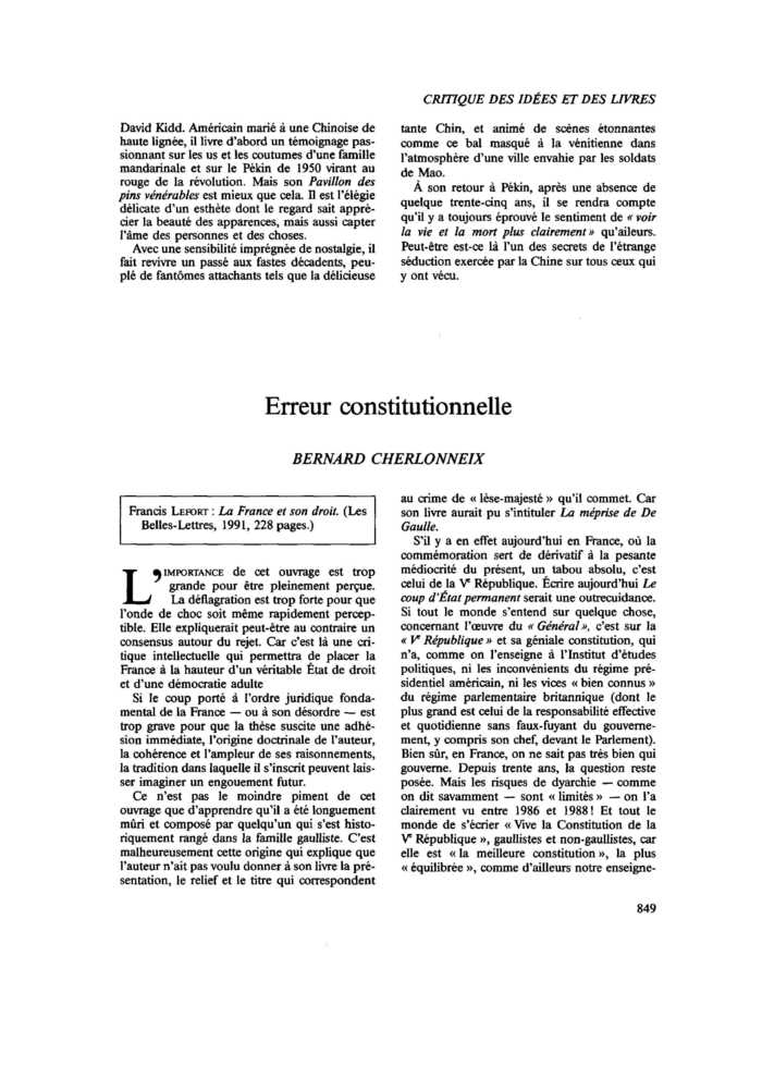 Erreur constitutionnelle
 – page 1