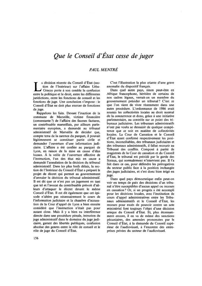 Que le Conseil d’État cesse de juger
 – page 1