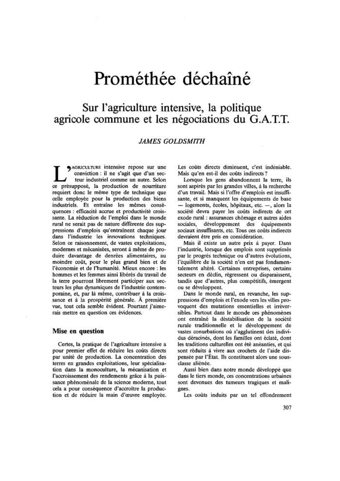 Prométhée déchaîné
 – page 1