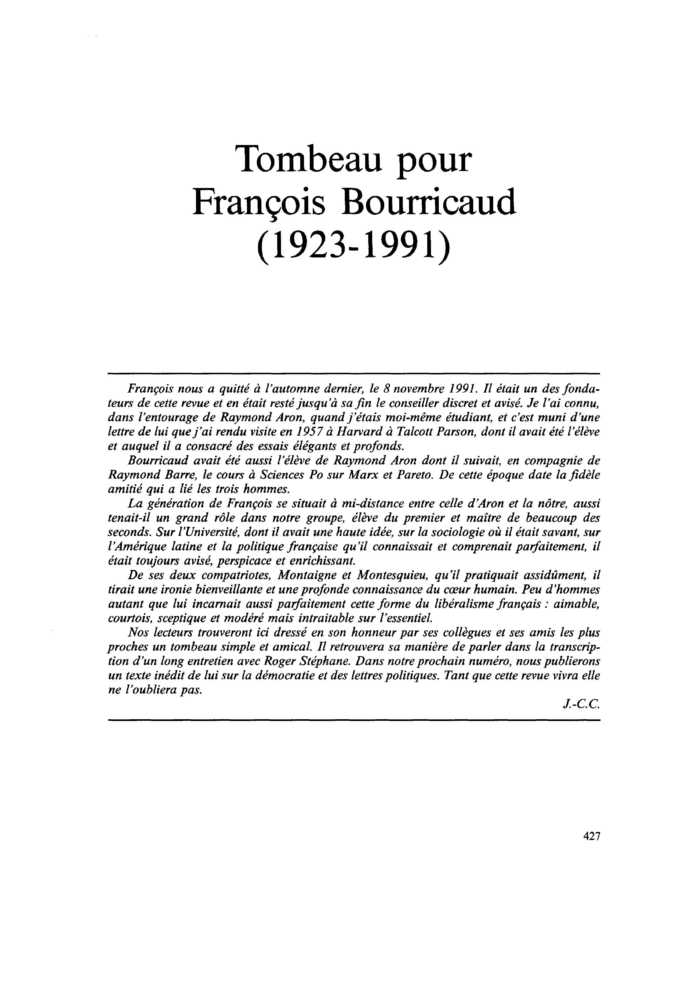 Esquisse d’un portrait intellectuel
 – page 1