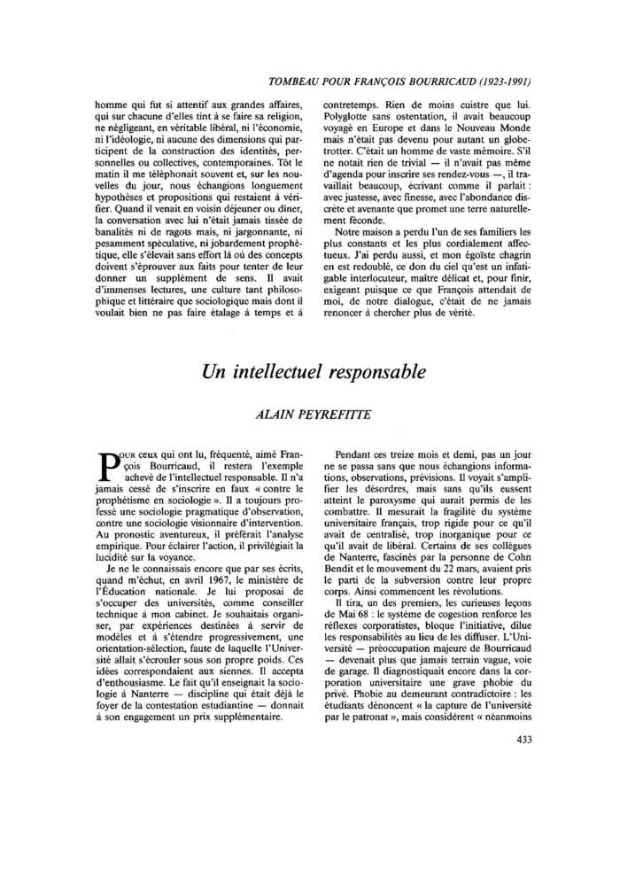 Un intellectuel responsable
 – page 1