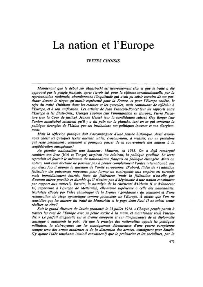La France pourrait manœuvrer
 – page 1