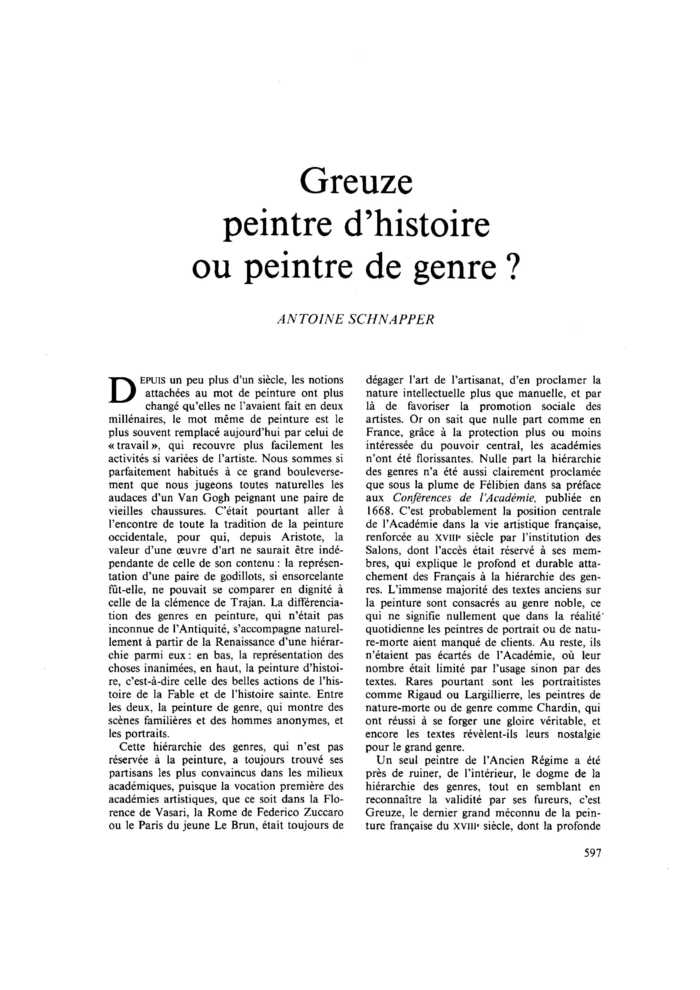 Greuze : peintre d’histoire ou peintre de genre ?
 – page 1