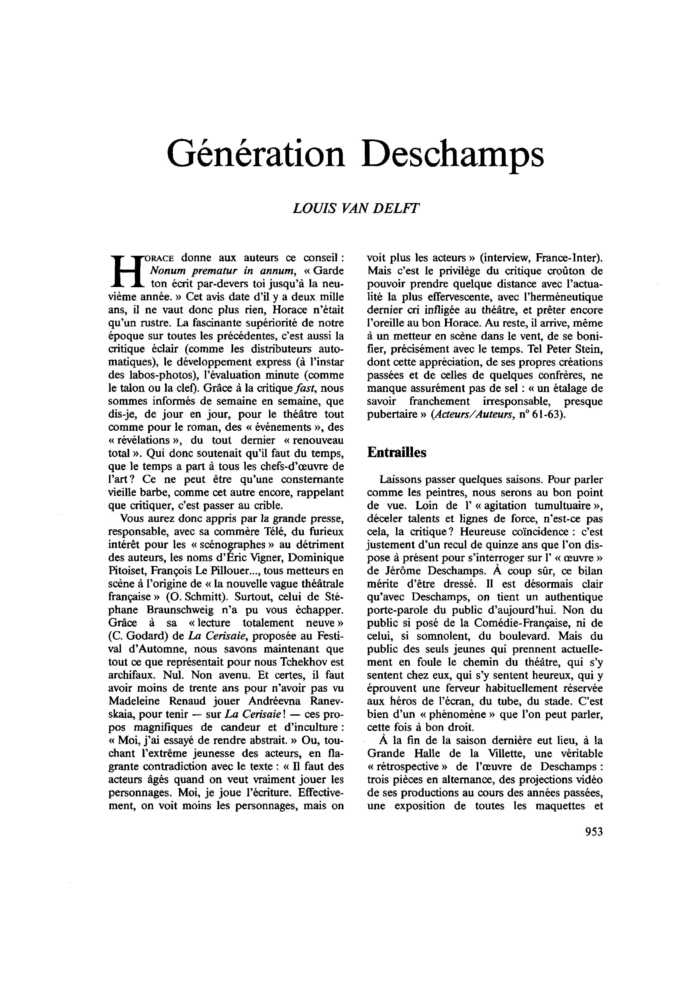 Génération Deschamps
 – page 1