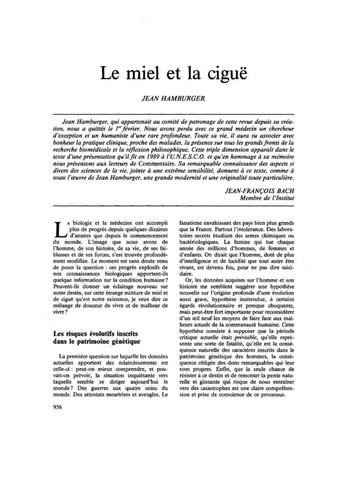 Le miel et la ciguë
 – page 1