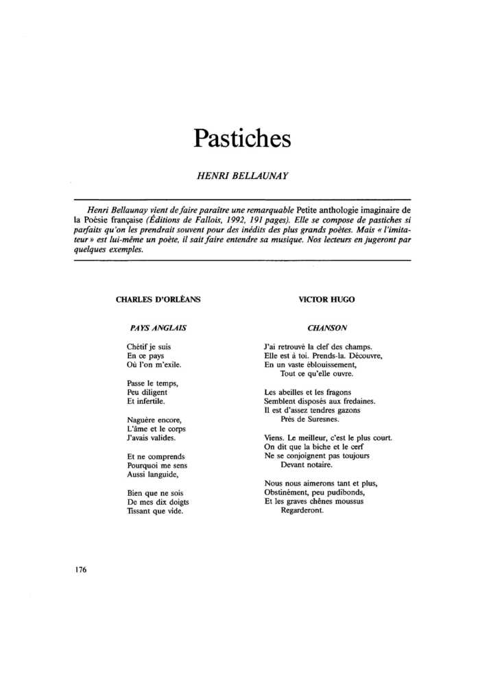 Pastiches
 – page 1
