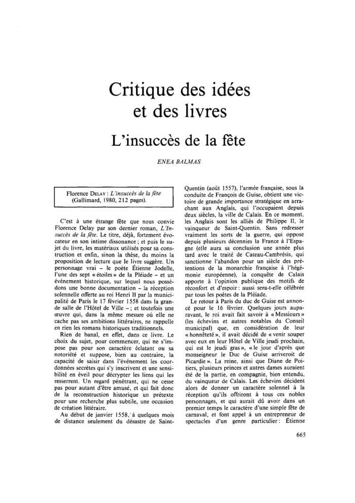 L’insuccès de la fête
 – page 1