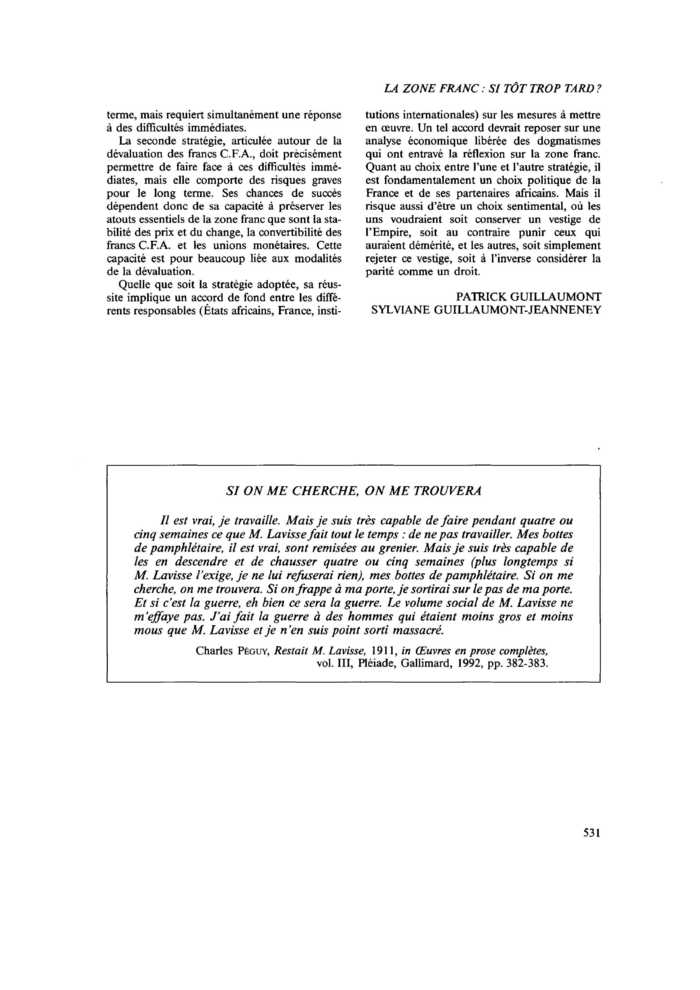 SI ON ME CHERCHE, ON ME TROUVERA
 – page 1