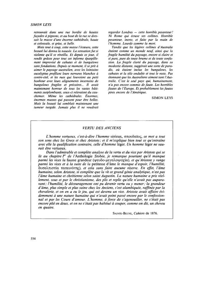 VERTU DES ANCIENS
 – page 1
