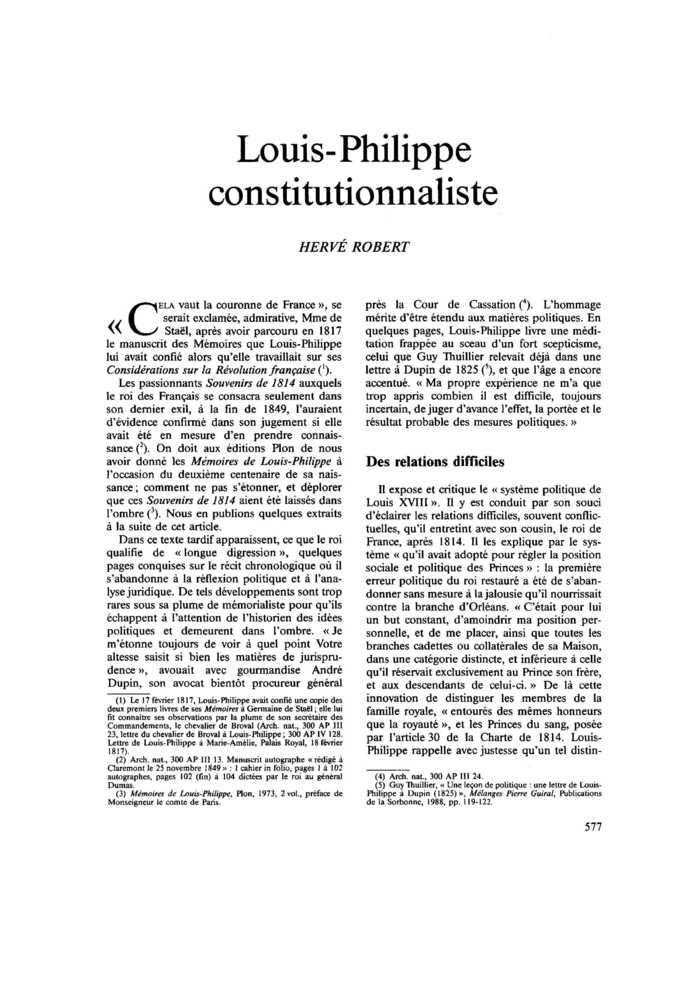 Louis-Philippe constitutionnaliste
 – page 1