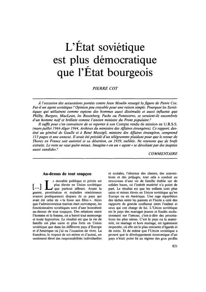 L’État soviétique est plus démocratique que l’État bourgeois
 – page 1