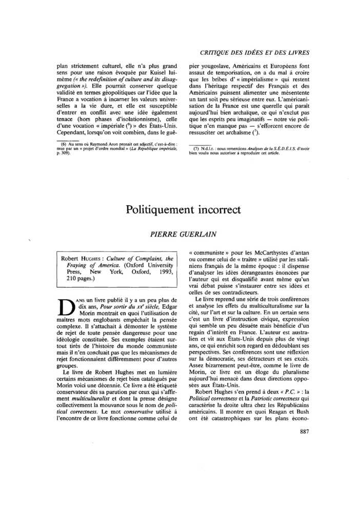 Politiquement incorrect
 – page 1