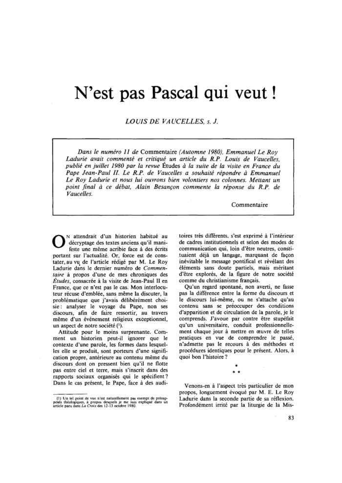 N’est pas Pascal qui veut !
 – page 1