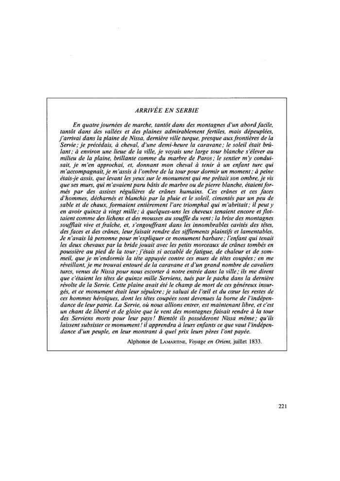 ARRIVÉE EN SERBIE
 – page 1