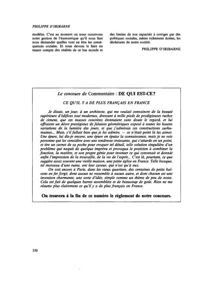 CE QU’IL Y A DE PLUS FRANÇAIS EN FRANCE
 – page 1