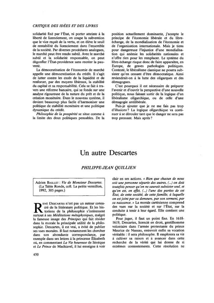 Un autre Descartes
 – page 1