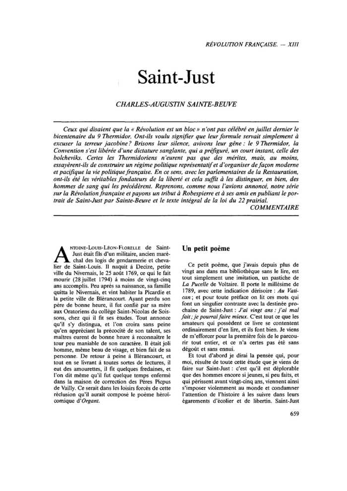 Saint-Just
 – page 1