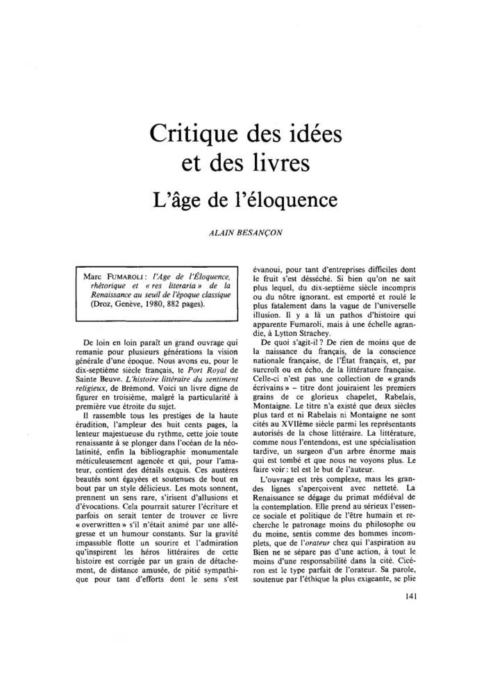 L’âge de l’éloquence
 – page 1