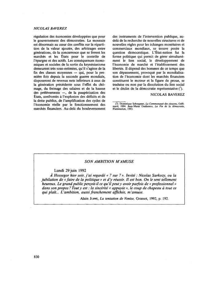 SON AMBITION M’AMUSE
 – page 1