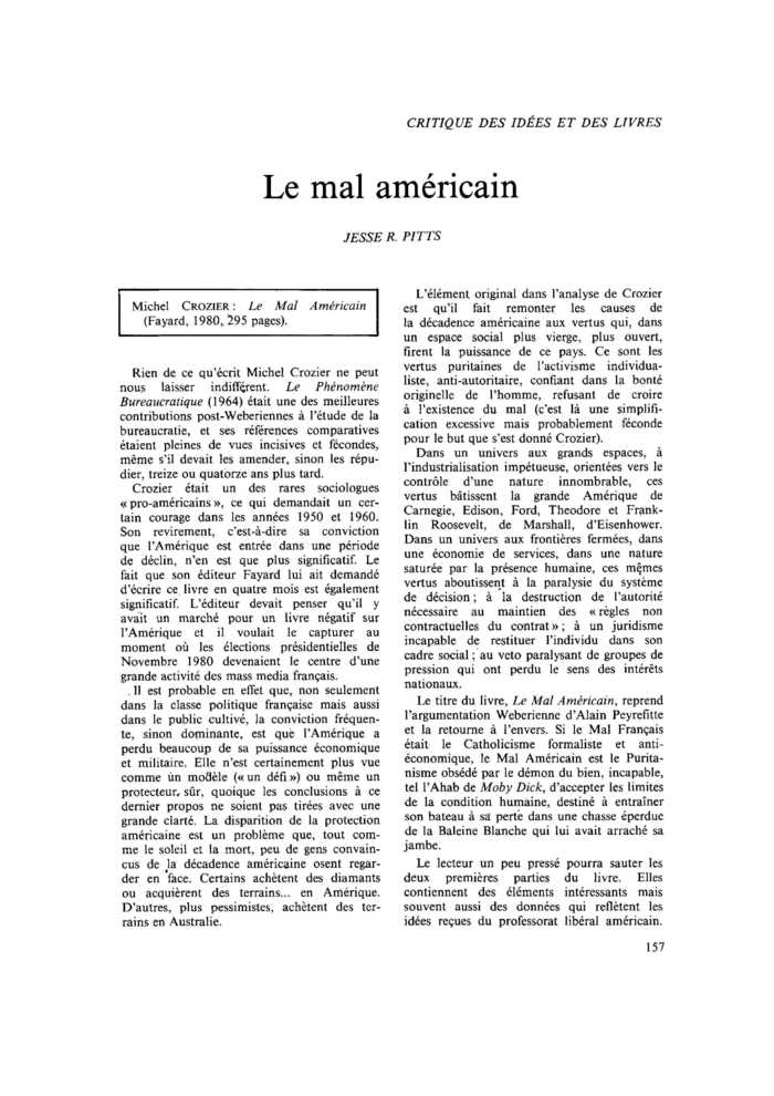 Le mal américain
 – page 1