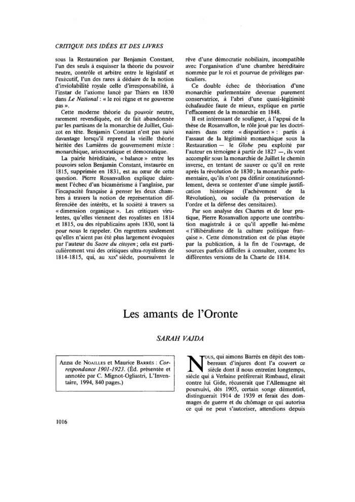 Les amants de l’Oronte
 – page 1
