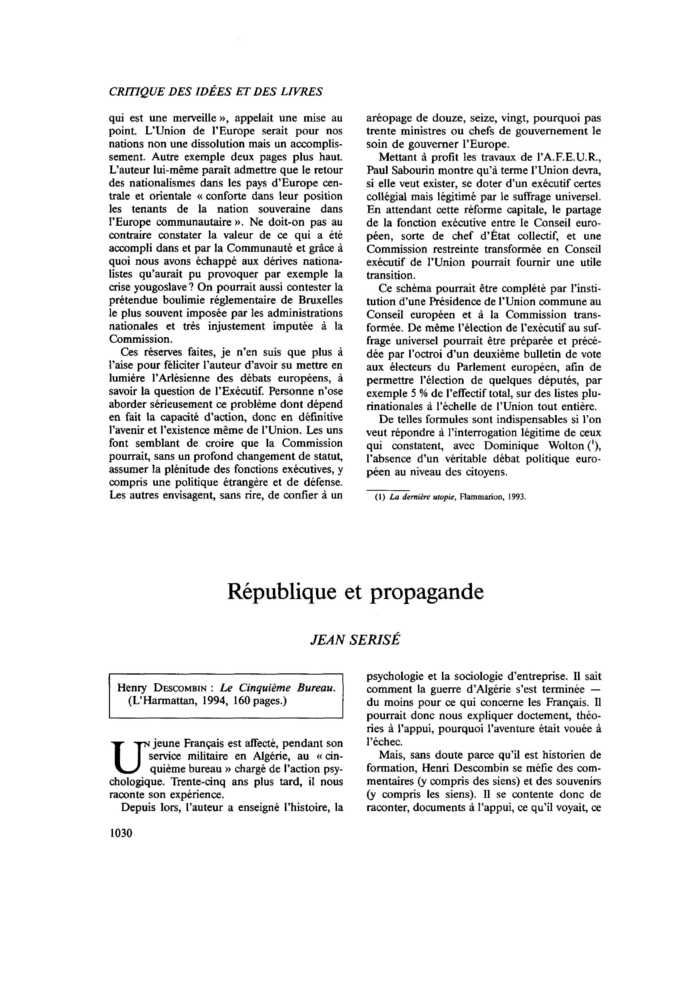 République et propagande
 – page 1