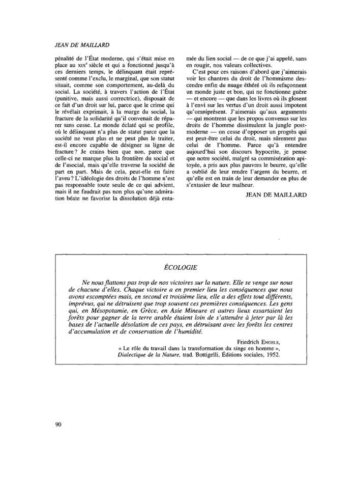ÉCOLOGIE
 – page 1