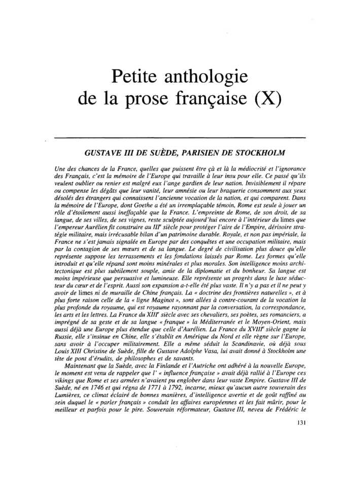 GUSTAVE III DE SUÈDE, PARISIEN DE STOCKHOLM
 – page 1