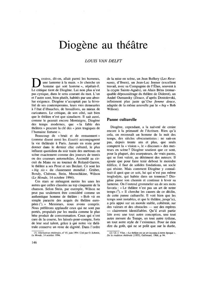 Diogène au théâtre
 – page 1