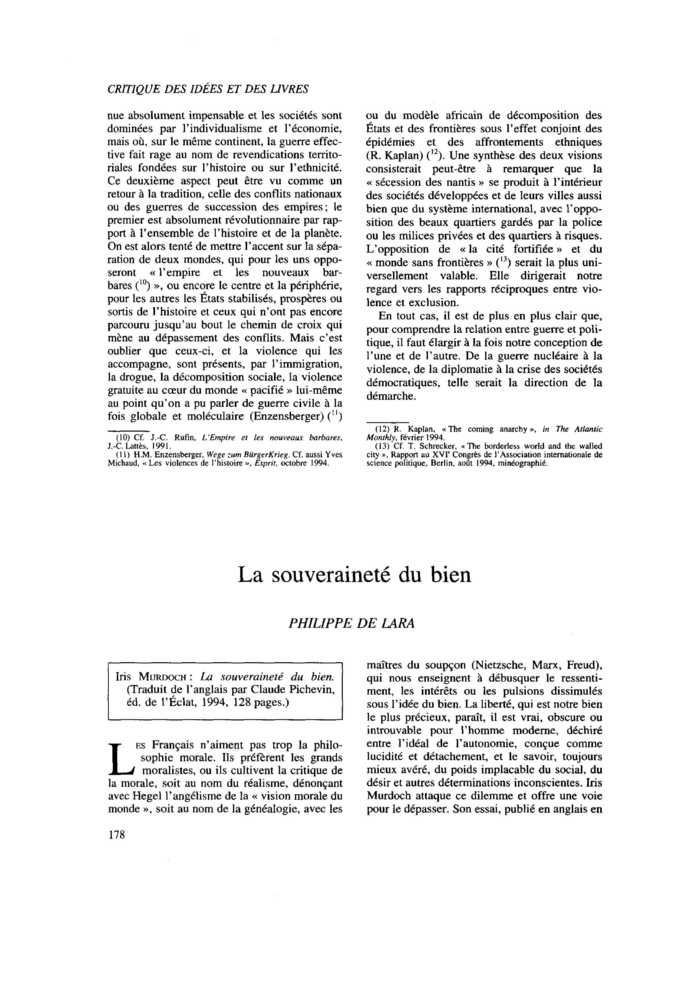 La souveraineté du bien
 – page 1