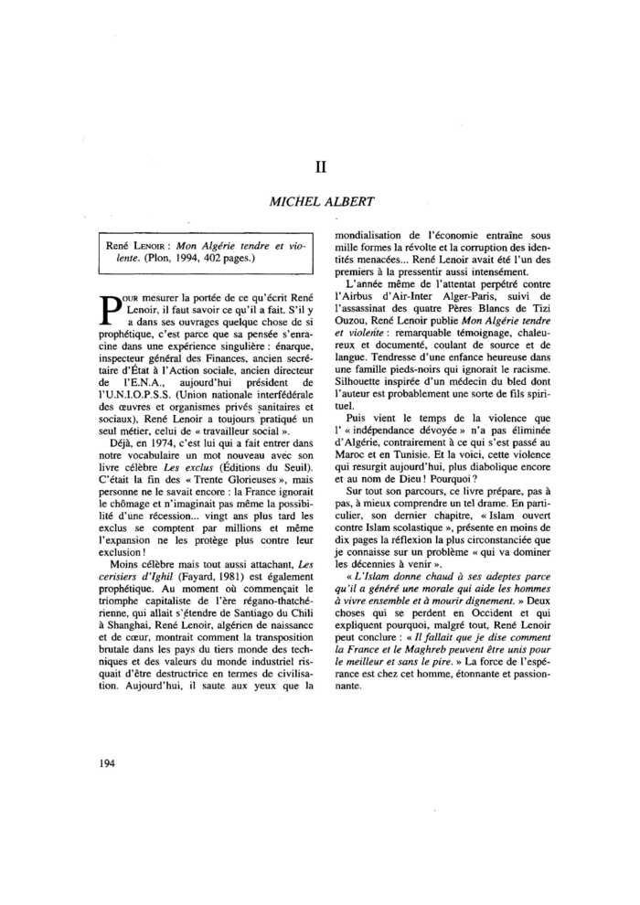 L’impasse algérienne. II.
 – page 1