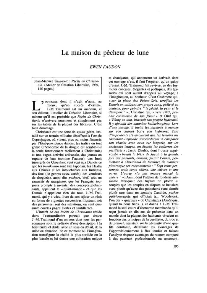 La maison du pêcheur de lune
 – page 1