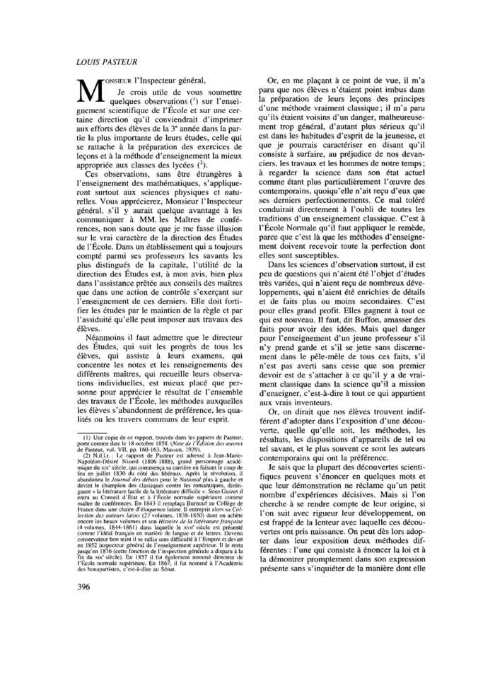 L’utilité de la méthode historique dans l’enseignement
 – page 1