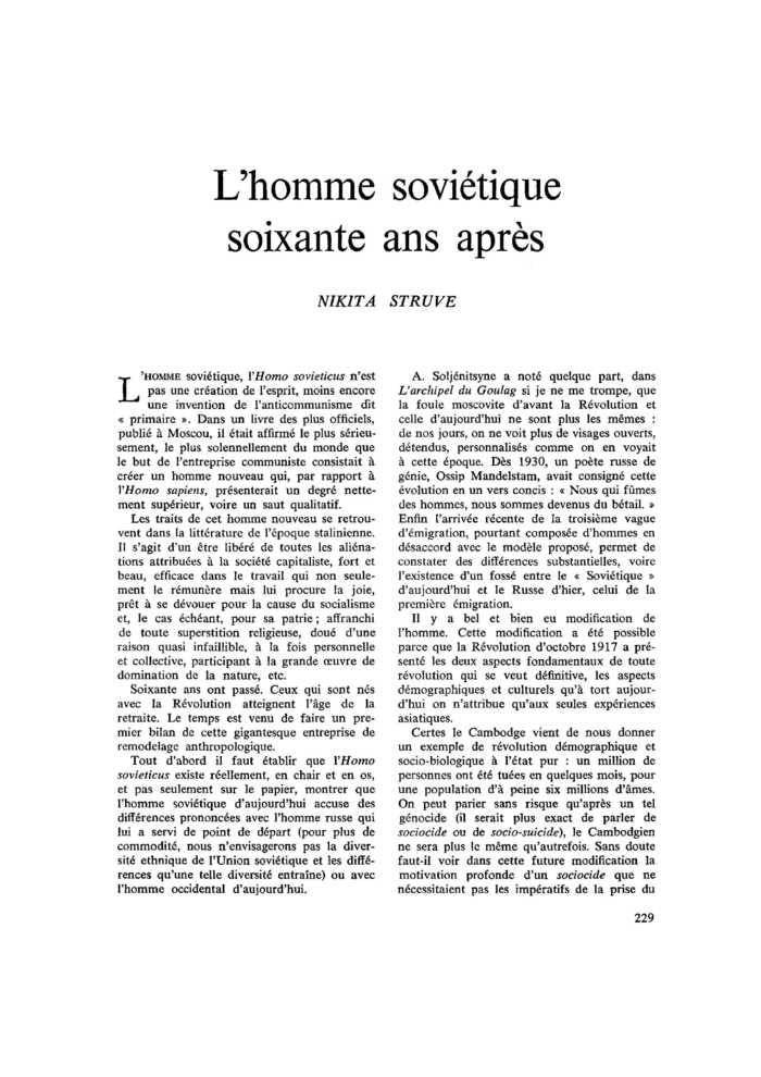 L’homme soviétique soixante ans après
 – page 1