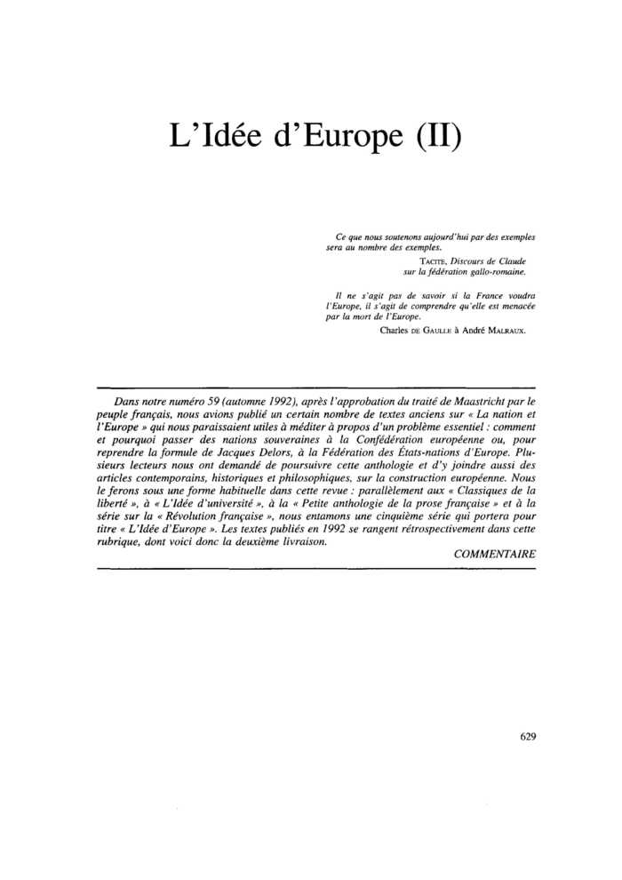 « Debout l’Europe ! ». Discours de Zurich, 19 septembre 1946
 – page 1