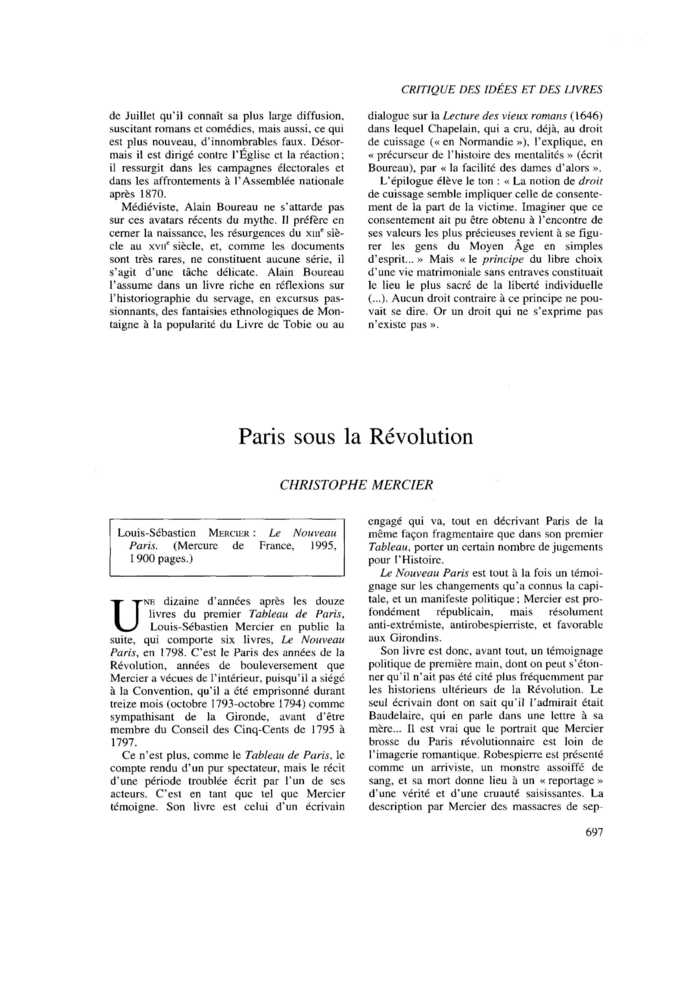 Paris sous la Révolution
 – page 1