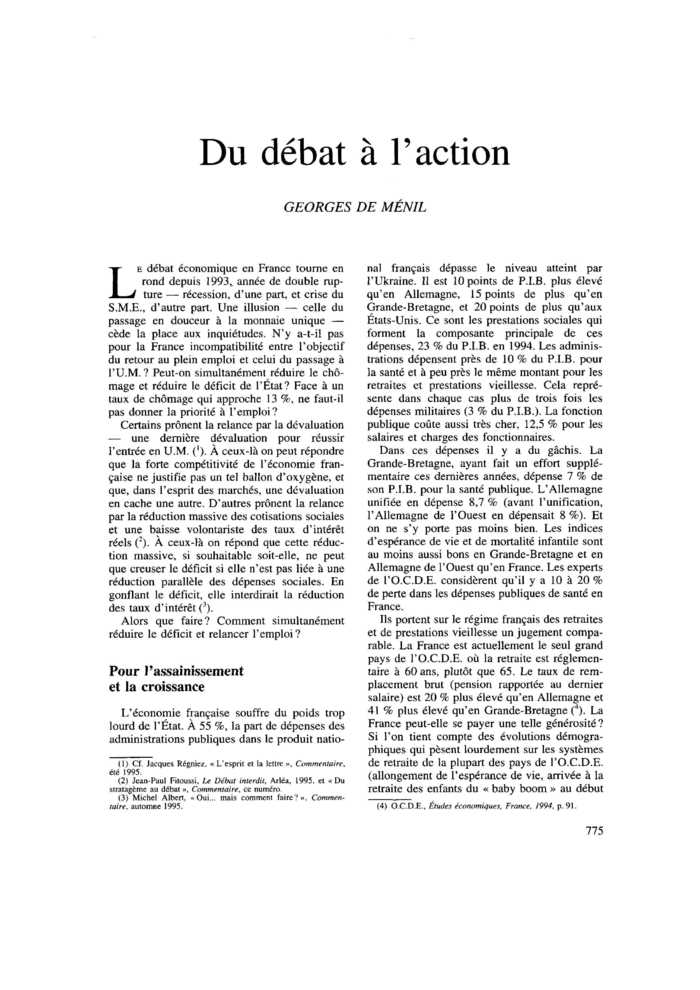 Du débat à l’action
 – page 1