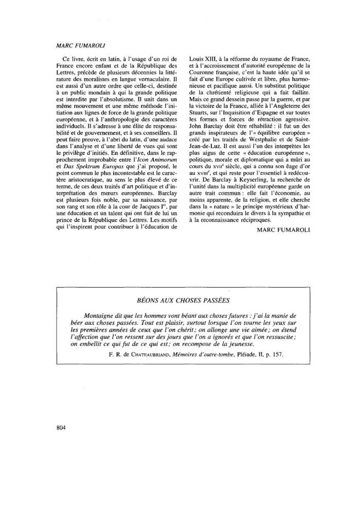 BÉONS AUX CHOSES PASSÉES
 – page 1