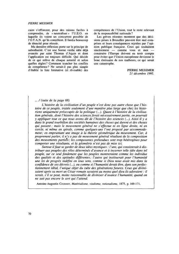 QU’EST-CE QUE L’HISTOIRE DE LA CIVILISATION ? (suite)
 – page 1