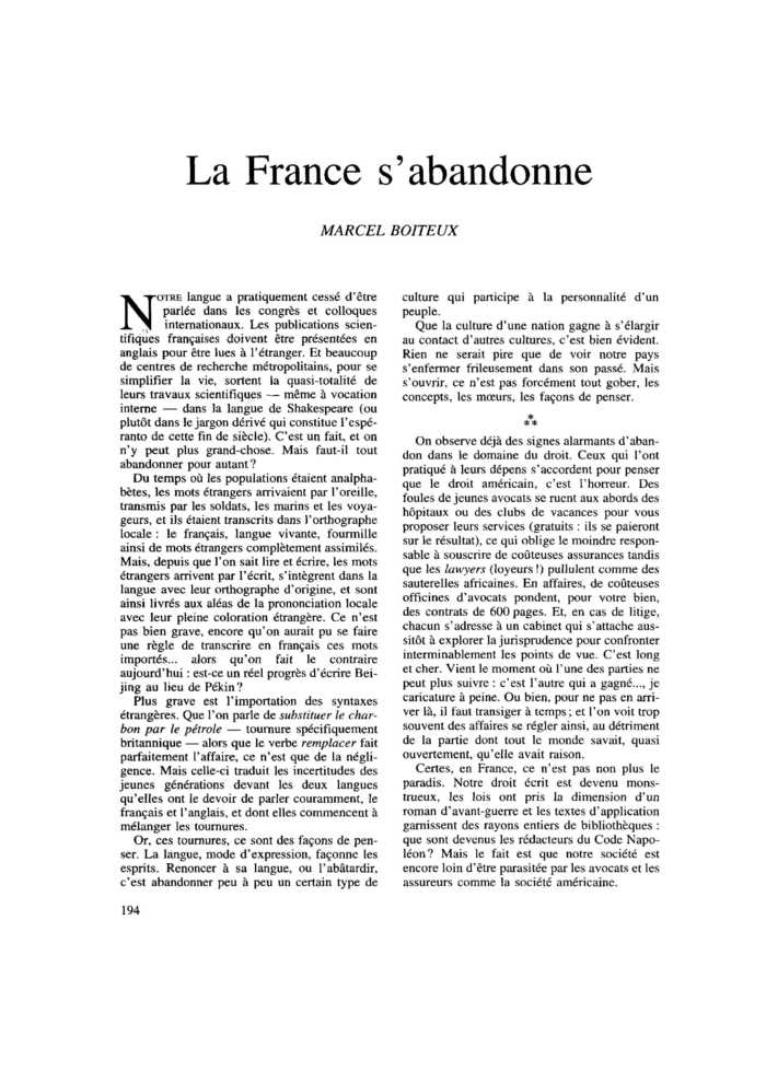 La France s’abandonne
 – page 1