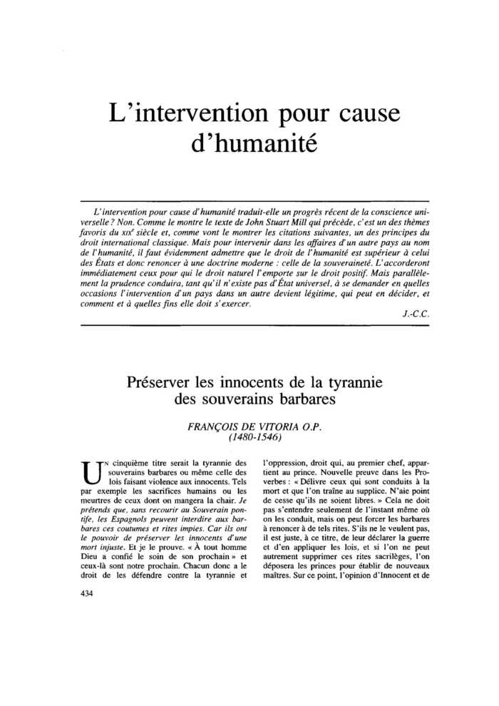 Préserver les innocents de la tyrannie des souverains barbares
 – page 1